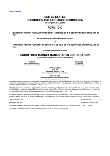 Vorschaubild Atlantic Union Bankshares 10-Q Quartalsbericht  