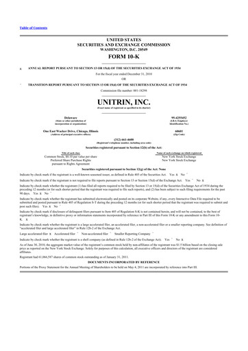 Thumbnail Kemper 10-K Annual Report 2010