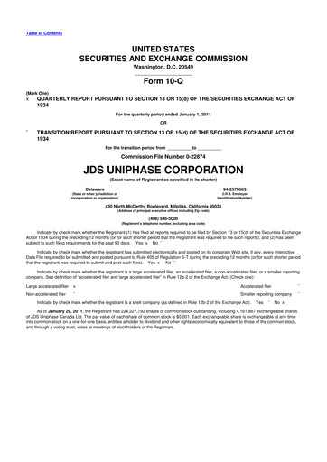 Thumbnail VIAVI Solutions
 10-Q Quarterly Report FY2011 