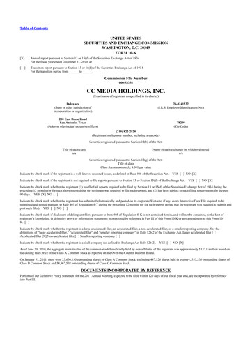 Thumbnail iHeartMedia
 10-K Annual Report 