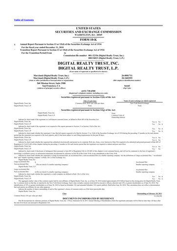 Thumbnail Digital Realty 10-K Annual Report 