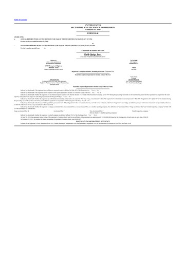 Thumbnail Innovex International 10-K Annual Report 2010