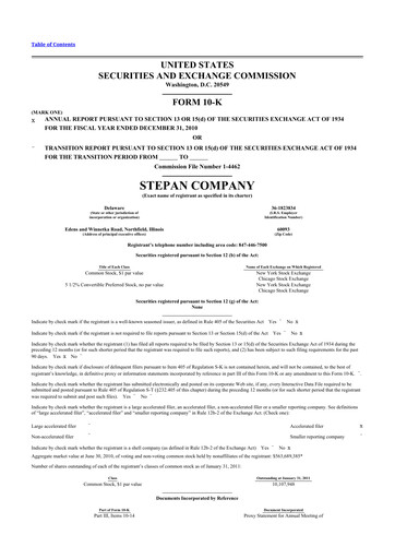Thumbnail Stepan Company
 10-K Annual Report 