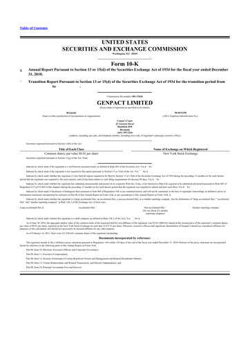 Thumbnail Genpact 10-K Annual Report 2010