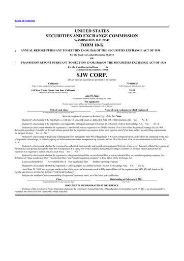 Thumbnail SJW Group
 10-K Annual Report 