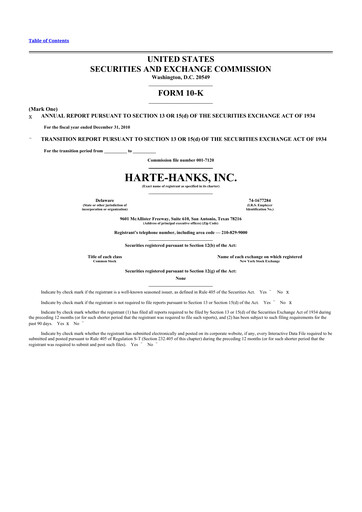 Thumbnail Harte Hanks 10-K Annual Report 