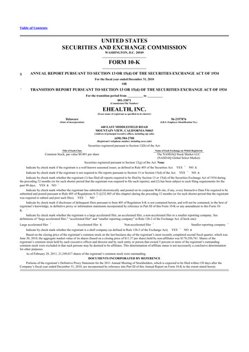 Thumbnail eHealth 10-K Annual Report 