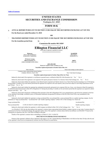 Thumbnail Ellington Financial
 10-K Annual Report 