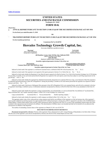 Thumbnail Hercules Capital
 10-K Annual Report 