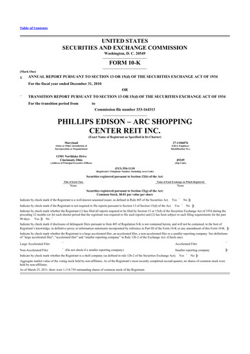 Thumbnail Phillips Edison & Company 10-K Annual Report 