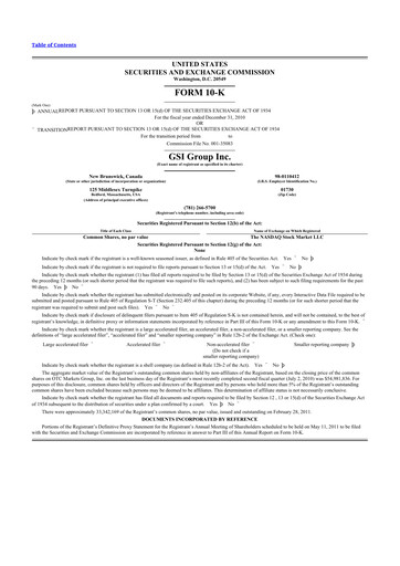 Vorschaubild Novanta 10-K Jahresbericht 