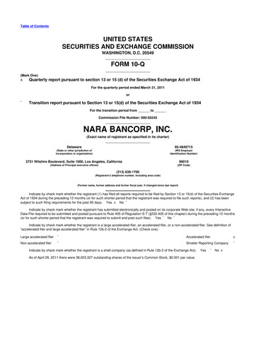 Thumbnail Hope Bancorp 10-Q Quarterly Report FY 