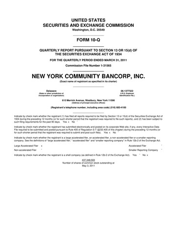 Thumbnail Flagstar Bank 10-Q Quarterly Report FY2011 