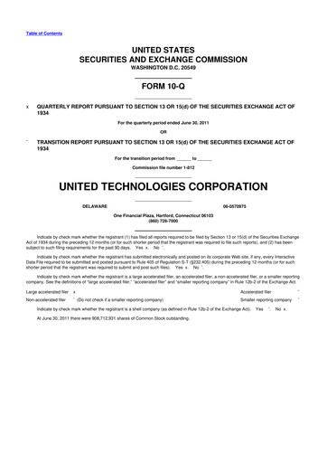 Vorschaubild RTX 10-Q Quartalsbericht 2011 