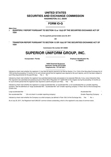 Thumbnail Superior Group of Companies 10-Q Quarterly Report FY2011 