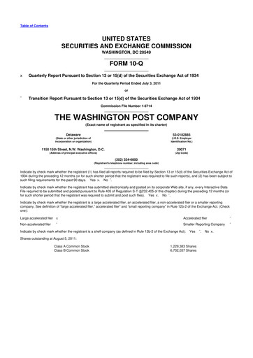Thumbnail Graham Holdings 10-Q Quarterly Report FY2011 