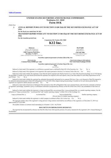 Thumbnail Stride (K12 Education)
 10-K Annual Report 