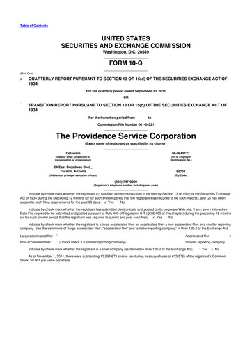 Thumbnail ModivCare 10-Q Quarterly Report FY2011 