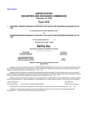 Miniature Adtalem Global Education
 10-Q Rapport trimestriel  