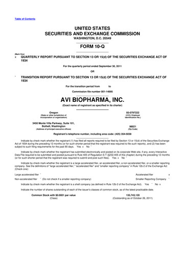 Thumbnail Sarepta Therapeutics
 10-Q Quarterly Report FY2011 