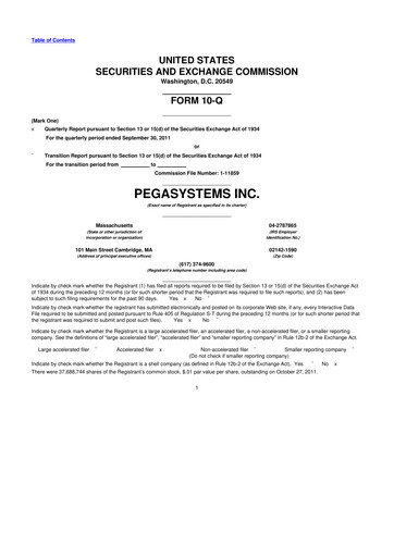 Thumbnail Pegasystems 10-Q Quarterly Report FY2011 