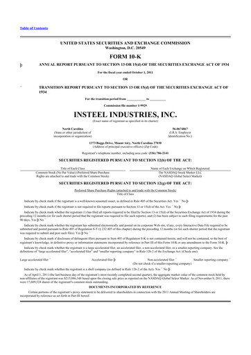 Thumbnail Insteel Industries 10-K Annual Report 2011