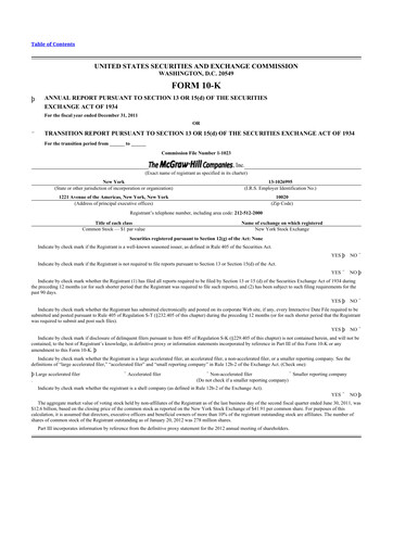 Thumbnail S&P Global 10-K Annual Report 2011