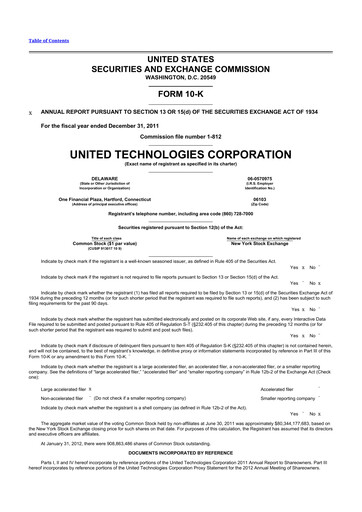 Thumbnail RTX 10-K Annual Report 2011