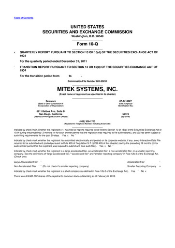 Thumbnail Mitek Systems
 10-Q Quarterly Report FY2012 