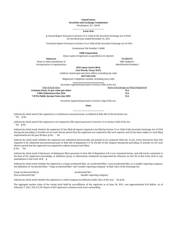 Thumbnail American Airlines 10-K Annual Report 2011