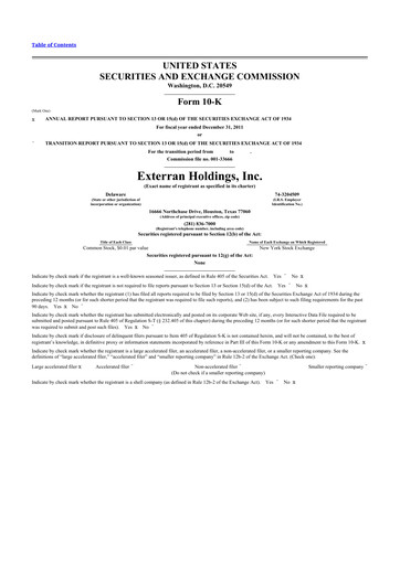 Thumbnail Archrock 10-K Annual Report 2011