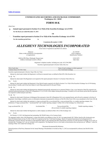 Thumbnail ATI Inc.
 10-K Annual Report 2011