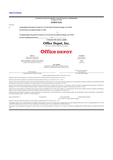 Thumbnail The ODP Corporation
 10-K Annual Report 2011