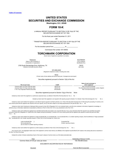 Thumbnail Globe Life
 10-K Annual Report 2011