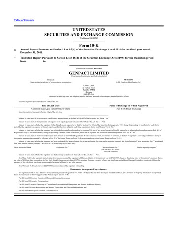 Thumbnail Genpact 10-K Annual Report 2011