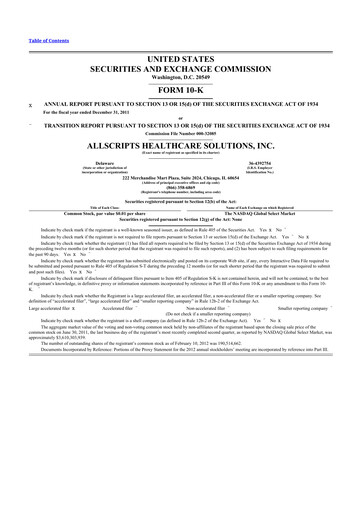 Thumbnail Veradigm 10-K Annual Report 2011