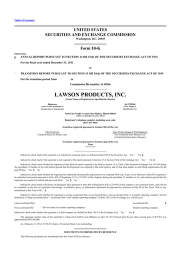 Thumbnail Distribution Solutions Group 10-K Annual Report 2011