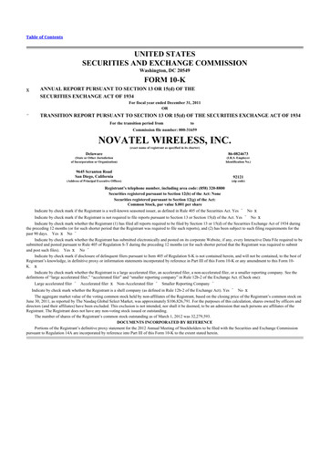 Vorschaubild Inseego 10-K Jahresbericht 2011