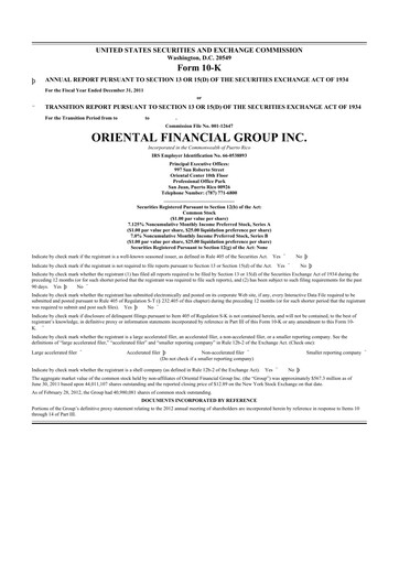 Thumbnail OFG Bancorp
 10-K Annual Report 2011