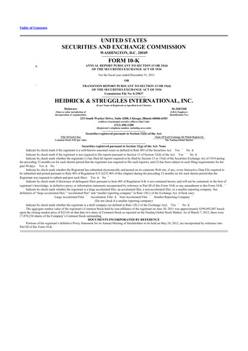 Thumbnail Heidrick & Struggles

 10-K Annual Report 2011