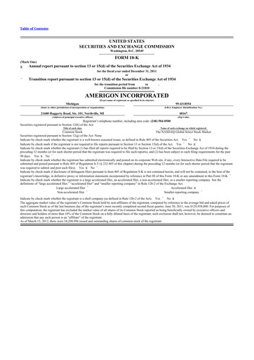 Thumbnail Gentherm 10-K Annual Report 2011