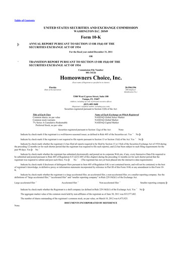 Thumbnail HCI Group
 10-K Annual Report 2011