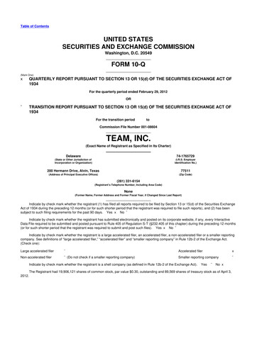 Thumbnail Team Inc 10-Q Quarterly Report FY2012 