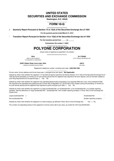 Vorschaubild Avient 10-Q Quartalsbericht 2012 