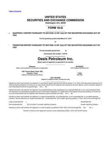 Thumbnail Chord Energy 10-Q Quarterly Report FY2012 