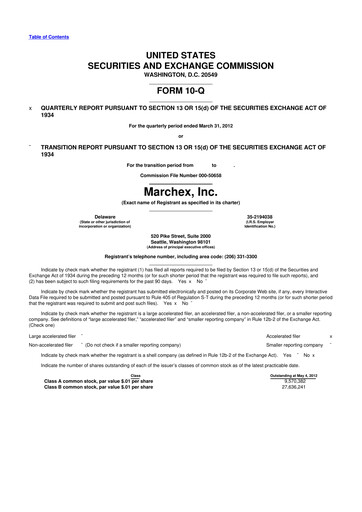 Thumbnail Marchex 10-Q Quarterly Report FY 