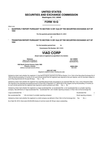 Thumbnail Pursuit Attractions and Hospitality 10-Q Quarterly Report FY2012 