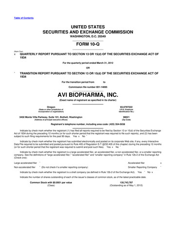 Thumbnail Sarepta Therapeutics
 10-Q Quarterly Report FY2012 