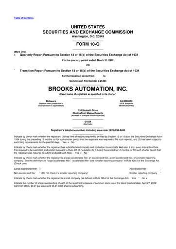 Vorschaubild Azenta 10-Q Quartalsbericht 2012 