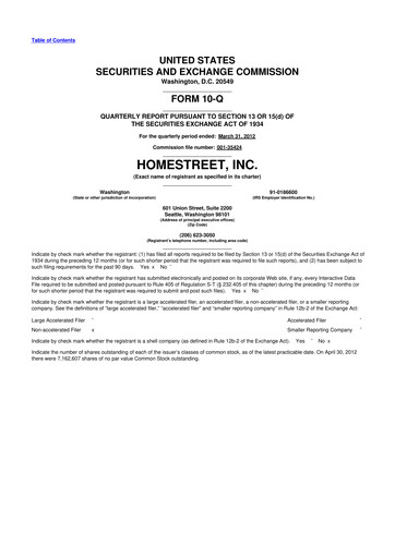 Thumbnail Mechanics Bancorp 10-Q Quarterly Report FY2012 